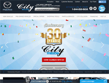 Tablet Screenshot of citymazda.com